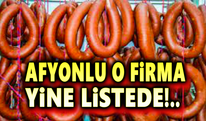Afyonlu o marka yine listede