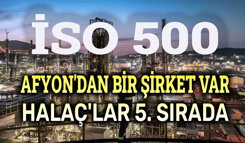 İSO ilk 500 açıklandı