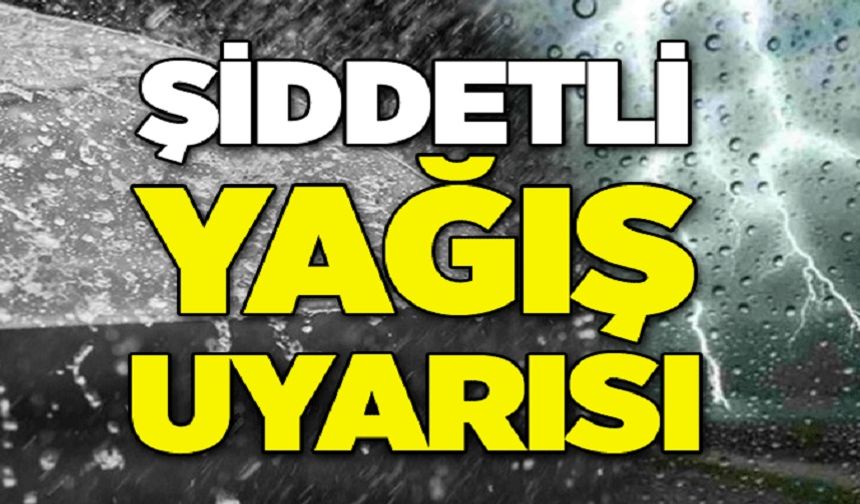 Afyon'a şiddetli yağış uyarısı: Tedbirli olun