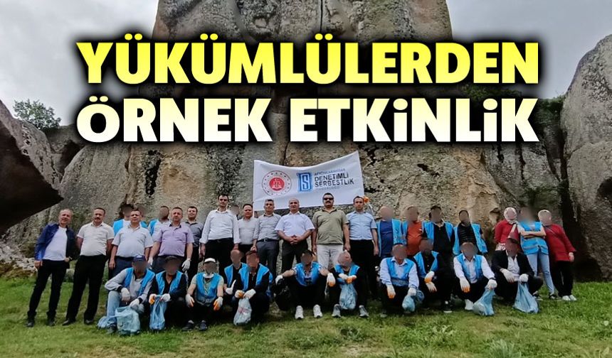 Yükümlülerden örnek etkinlik
