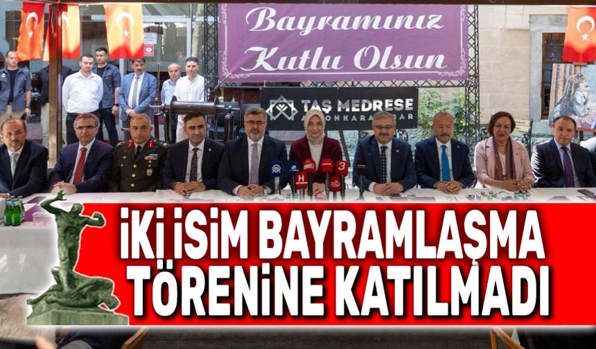 Bayramlaşma töreni Taş Medrese'de yapıldı
