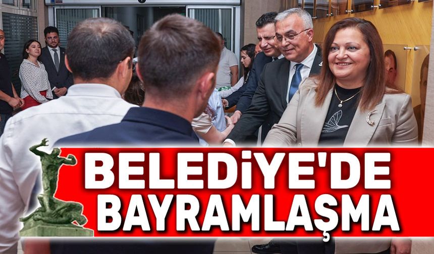 Başkan Burcu Köksal, personeliyle bayramlaştı
