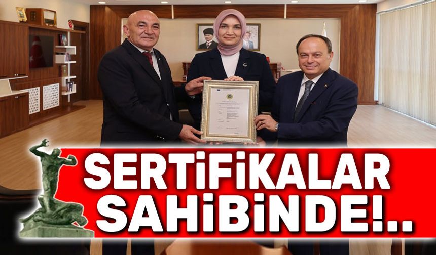 AB Tescil sertifikaları Afyon'da