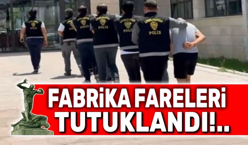 Fabrika hırsızı 5 kişi tutuklandı