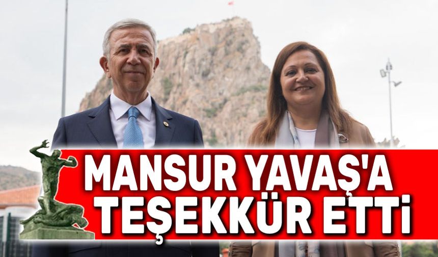 Başkan Burcu Köksal, Mansur Yavaş'a teşekkür etti