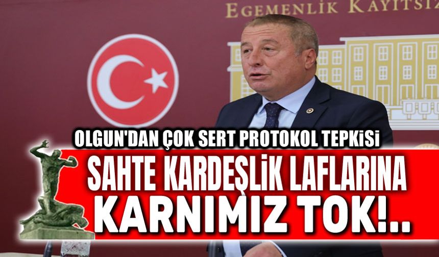 Hakan Şeref Olgun: Sahte kardeşlik laflarına karnımız tok!..