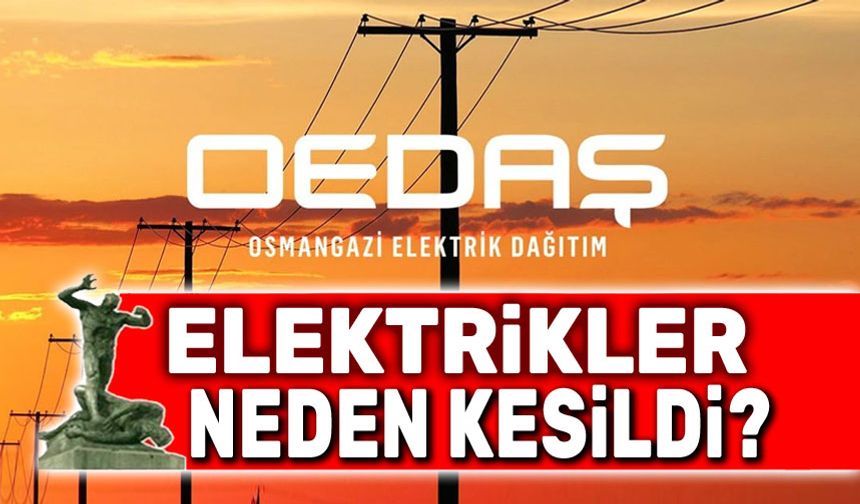 OEDAŞ açıkladı: Afyon'da elektrikler neden kesildi?..