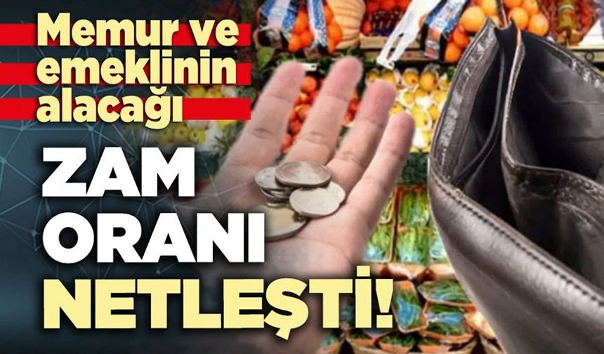 Memur ve emeklinin zam oranı netleşti