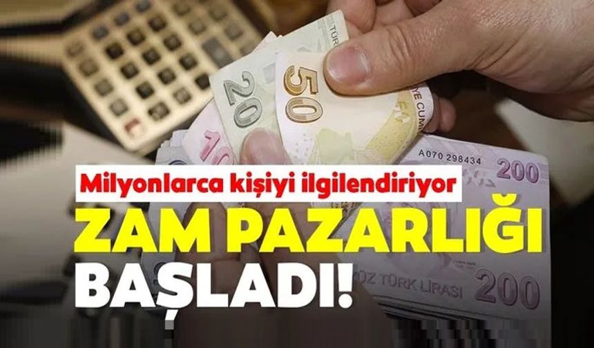Memurların zam pazarlığı başladı!..