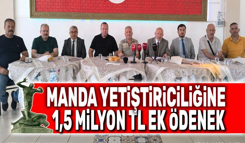 Şuhut'ta manda yetiştiriciliğine 1,5 milyon TL ek ödenek