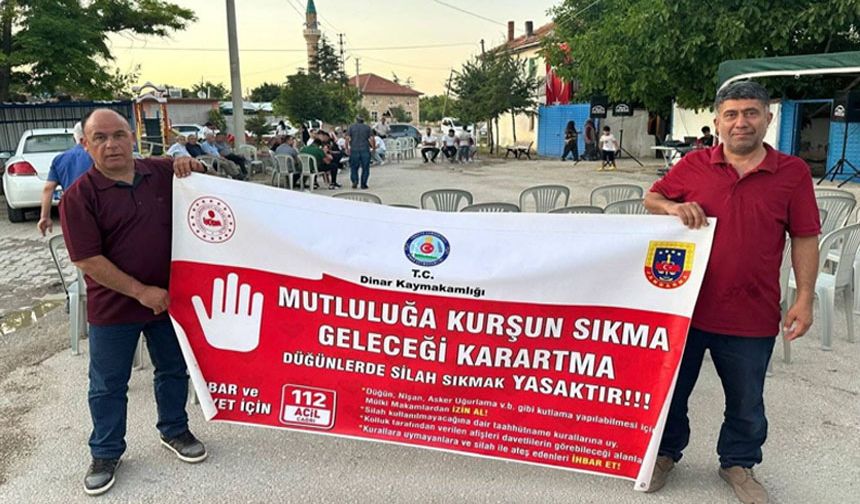 Düğünlerde silah atılmasının engellenmesi için vatandaşlar bilgilendirildi