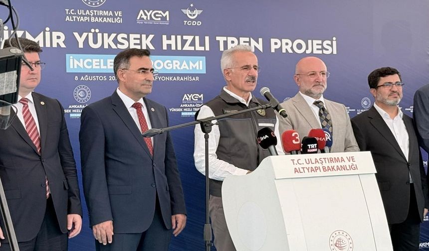 Bakan Uraloğlu, Afyon'da YHT inşaatını inceledi