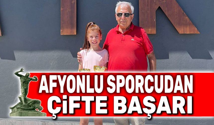 Afyonlu sporcudan çifte başarı