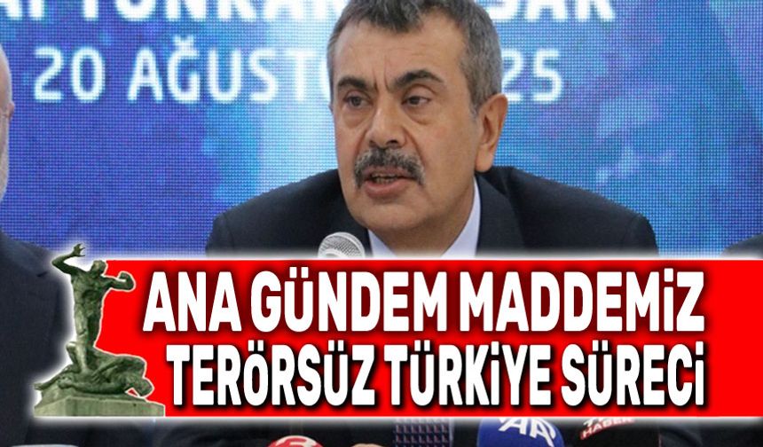 Bakan Tekin: Terörsüz Türkiye önümüzdeki engelleri kaldıracak