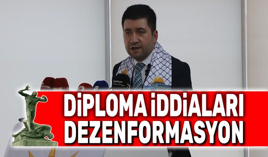Sahte diploma iddialarıyla ilgili flaş açıklama