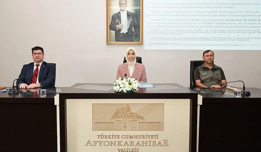 Afyonkarahisar Hayvan Hakları Koruma Kurulu toplandı