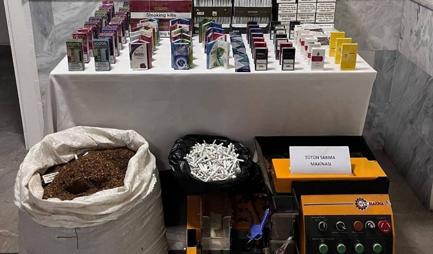 Afyonkarahisar’da kaçak sigara operasyonu