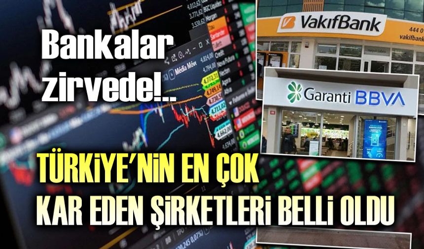 Bankalar yine zirvede!..