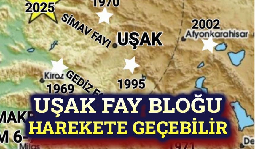Deprem uyarısı: Uşak fay bloğu alarm veriyor
