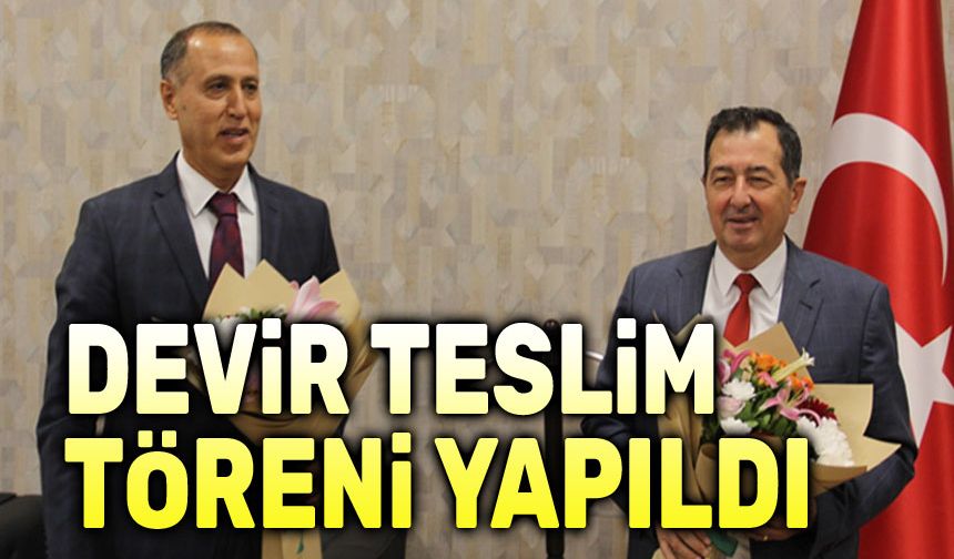 Başhekimlik görevinde devir teslim töreni yapıldı
