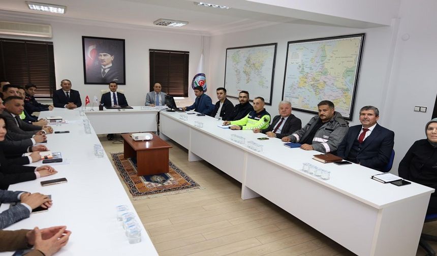 Dinar'da kış tedbirleri masaya yatırıldı