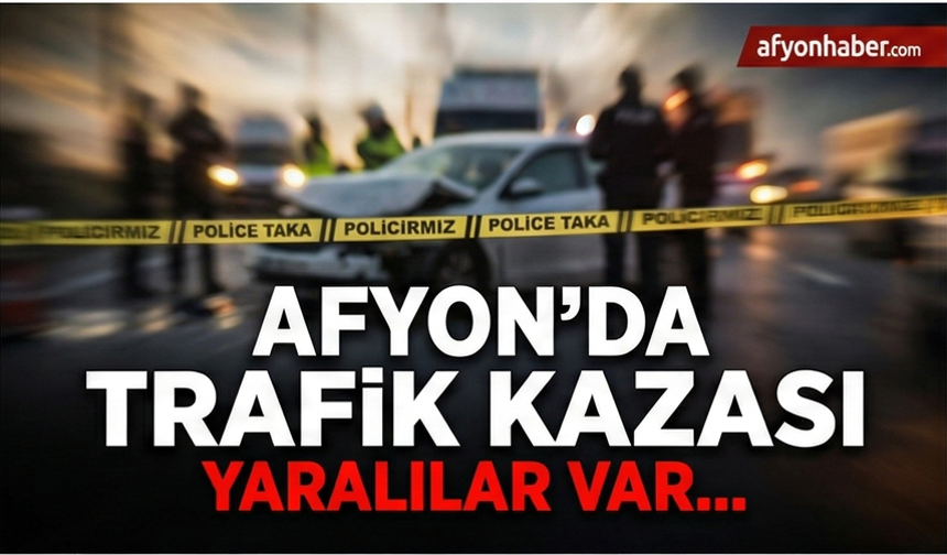 İscehisar'da iki otomobil çarpıştı: 2 yaralı!