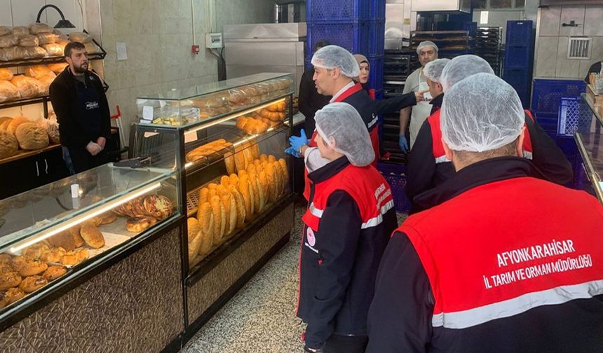 AFYON'DA EKMEK FIRINLARI DENETLENDİ