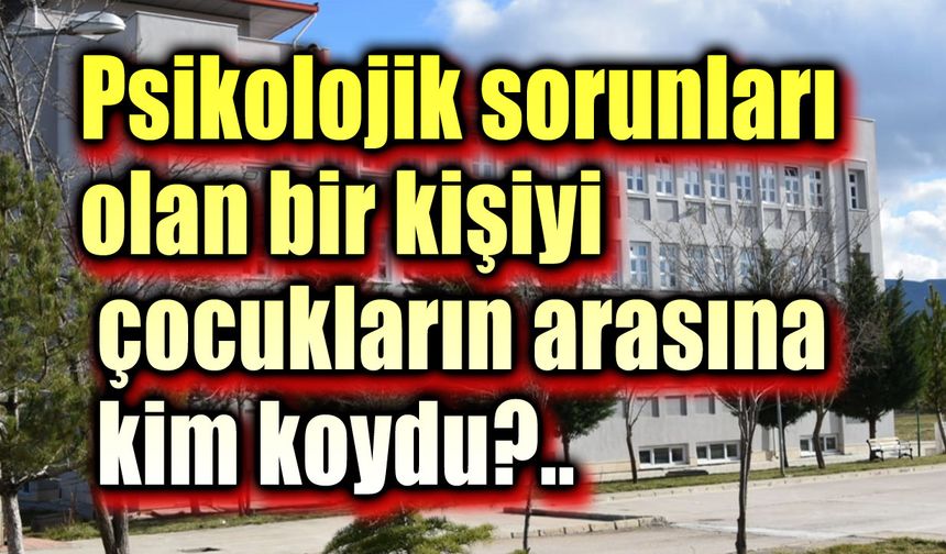 Bu kişiyi çocukların arasına kim koydu?..