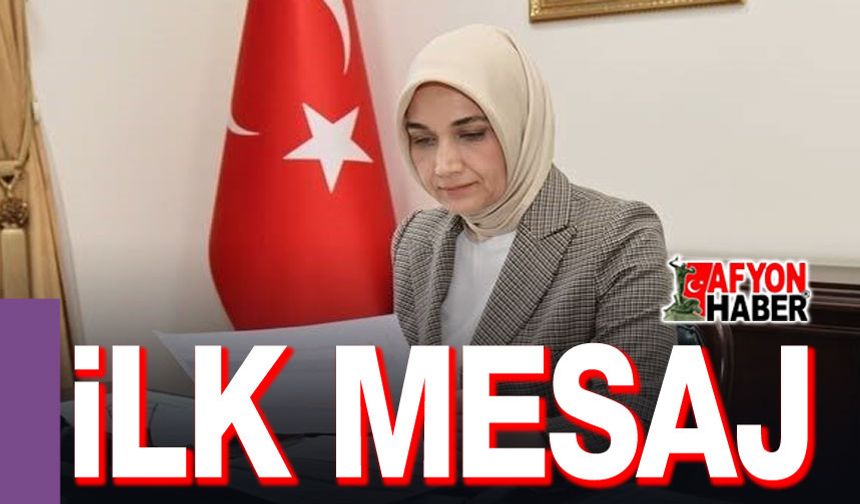 Vali Doç. Dr. Kübra Güran Yiğitbaşı'nın ilk mesajı