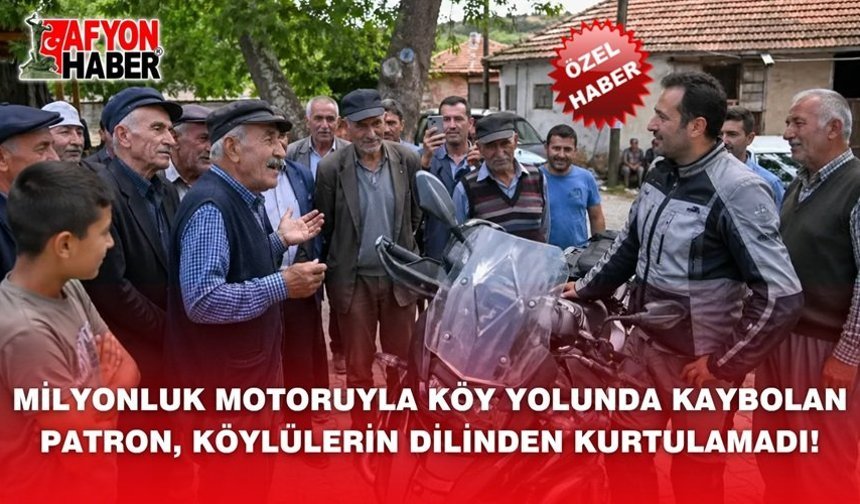 Milyonluk Motoruyla Köy Yolunda Kaybolan Patron, Köylülerin Dilinden Kurtulamadı!
