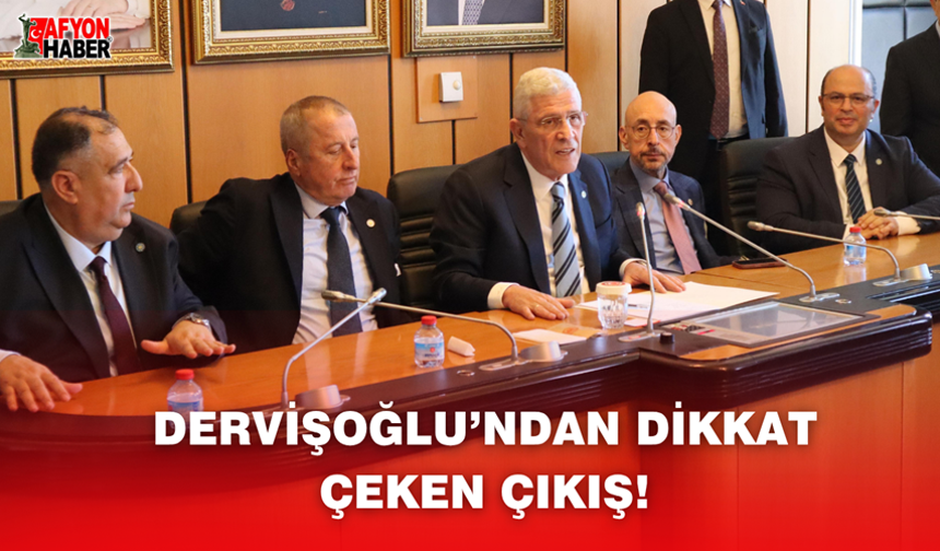 Dervişoğlu’ndan Dikkat Çeken Çıkış! Neyi İşaret Etti?