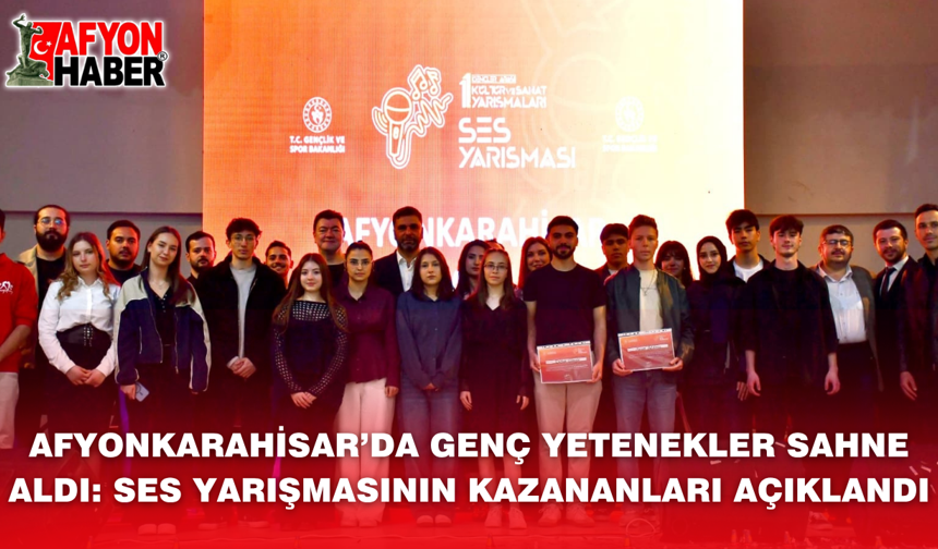 Afyonkarahisar’da Genç Yetenekler Sahne Aldı: Ses Yarışmasının Kazananları Açıklandı