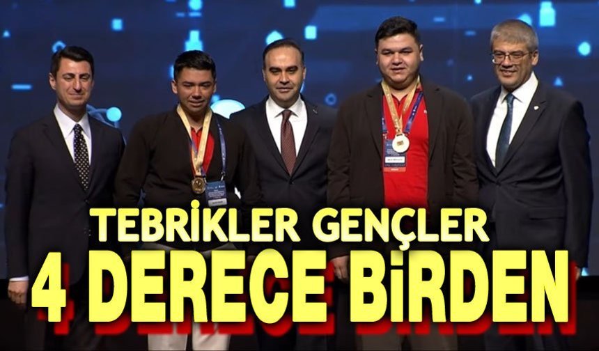TÜBİTAK Finallerinde 4 derece birden