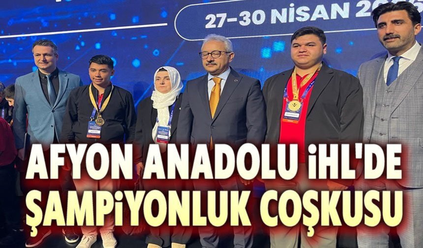 Afyon Anadolu İHL'de şampiyonluk coşkusu