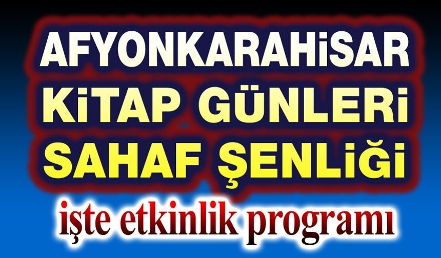 Kitap Günleri ve Sahaf Şenliği başlıyor