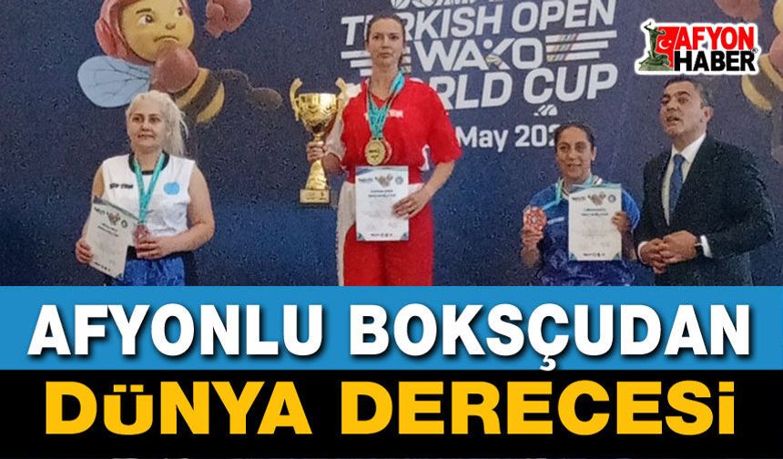 Afyonlu Kick Boksçudan Dünya Derecesi