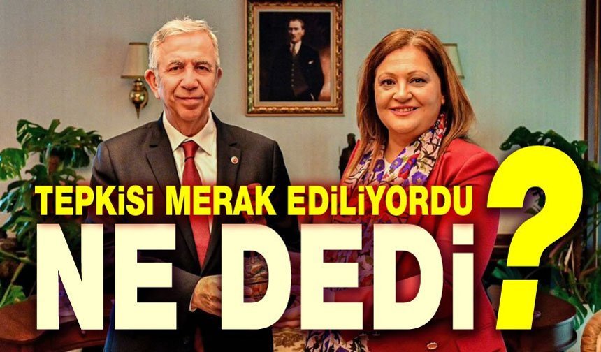 Mansur Yavaş'tan Burcu Köksal açıklaması!..