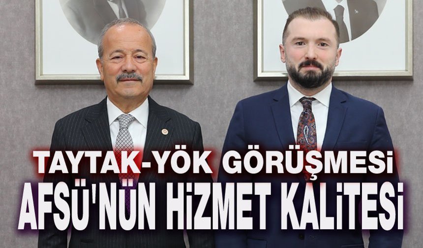AFSÜ'nün sağlık hizmetleri kalitesi gündeme geldi!..