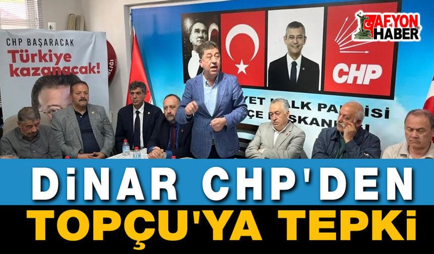 CHP’den Topçu’ya Tepki: "Emanete İhanet Edilmiştir"