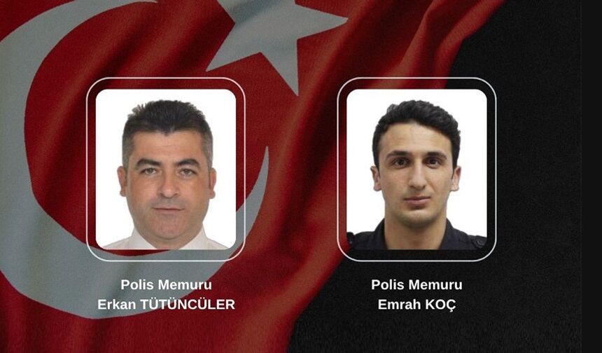 2 Polis memuru şehit oldu