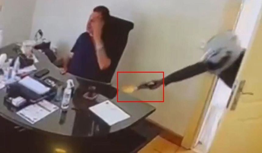 Görüntü maalesef Türkiye'den! Kapıyı açtı, tetiğe peş peşe bastı