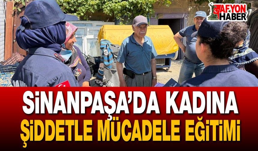 Sinanpaşa’da kadına şiddetle mücadele eğitimi