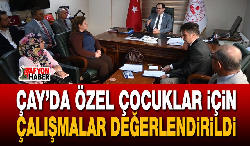 Çay’da özel çocuklar için çalışmalar değerlendirildi