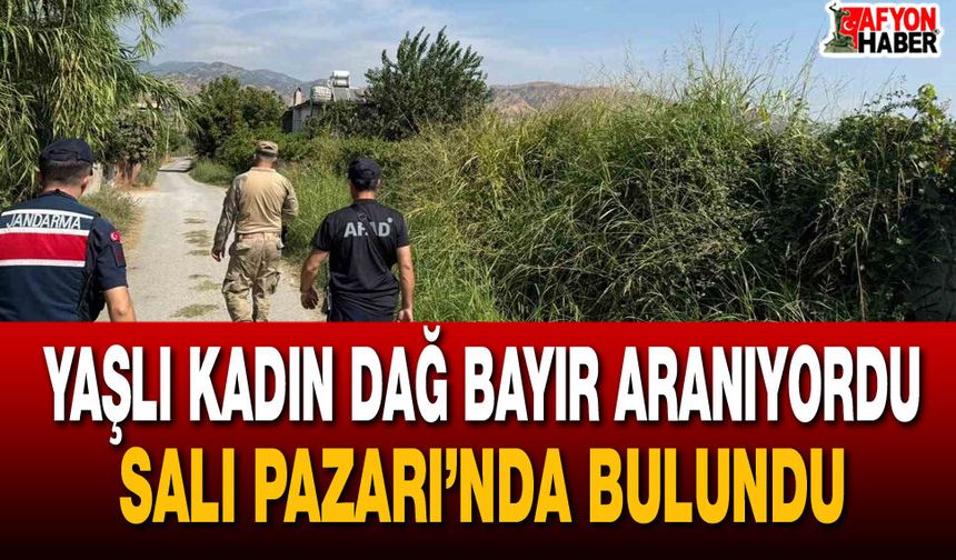 Yaşlı kadın dağ bayır aranıyordu, Salı Pazarı’nda bulundu