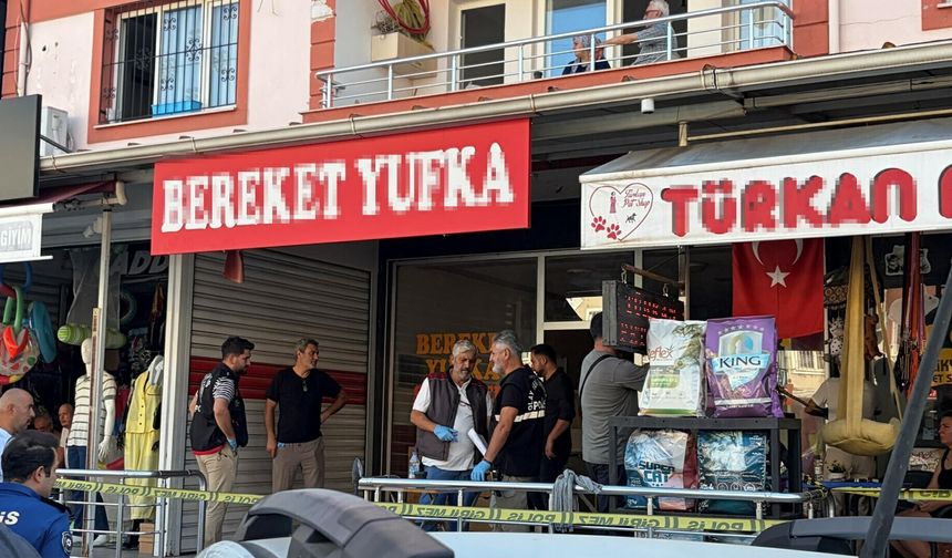 Yufkacı dükkanında korkunç olay