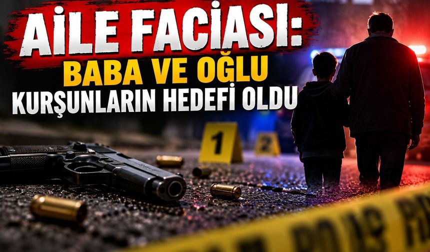 Aile faciası: Baba ve oğlu kurşunların hedefi oldu