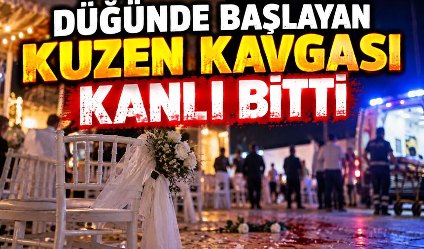 Düğünde başlayan kuzen kavgası kanlı bitti