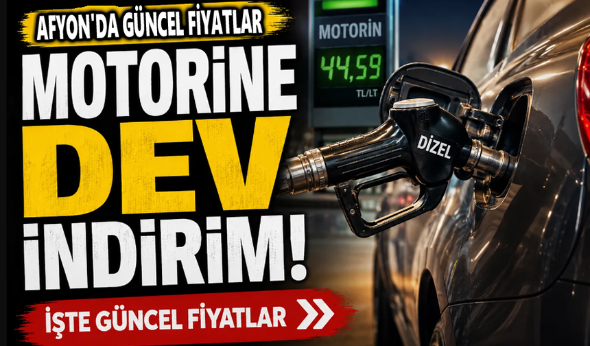 Motorine büyük indirim geliyor!.. Afyon'da kaç TL olacak?