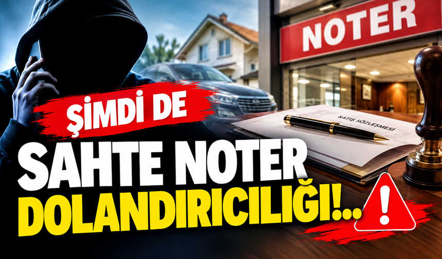 Şimdi de sahte noter dolandırıcılığı!..