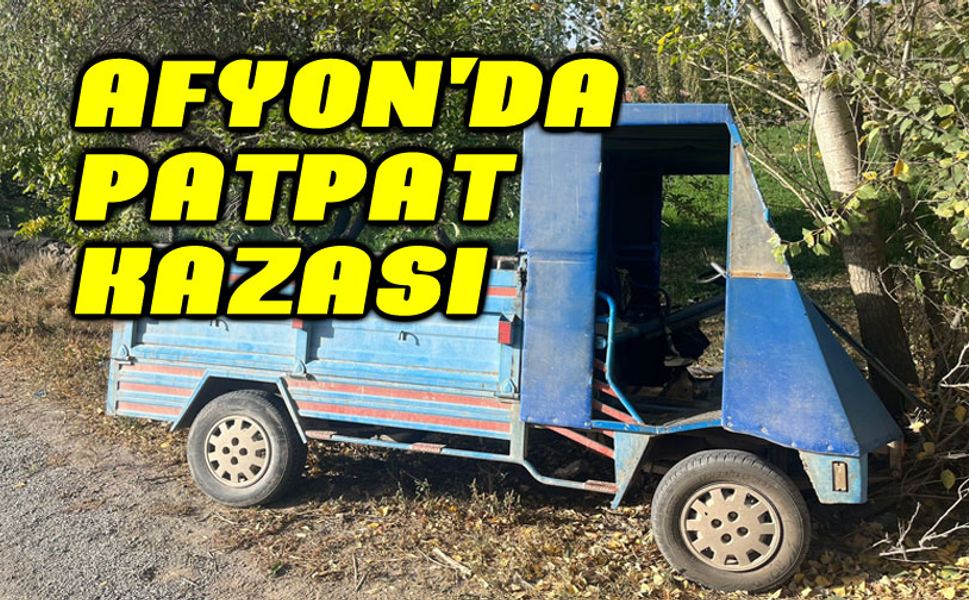 Afyon'da patpat kazası, 1 yaralı